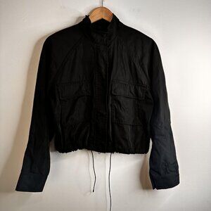 ATM Anthony Thomas Melillo Jacket Womens‎ SP Cropped Utility Bomber Drawstring